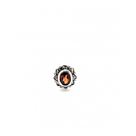 bague rétro - Grenat