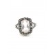 bague rétro - Quartz Rose