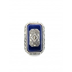 bague rétro - Lapis Lazuli