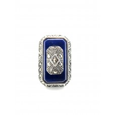 bague rétro - Lapis Lazuli