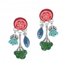 Taratata - boucles d'oreilles Josi Brocoli & Léon Cornichon