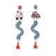 Taratata - boucles d'oreilles Mille Bornes